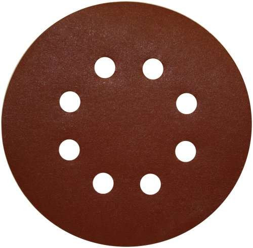 PORTER-CABLE (5-Pack) 5-Inch 220 Grit Eight-Hole Hook and Loop Sanding Discs (735802205)