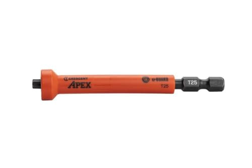 CRESCENT APEX 2Pk 3-1/2IN T25 Covered Power Bits with Ring Magnets (CAUMB3BT25)