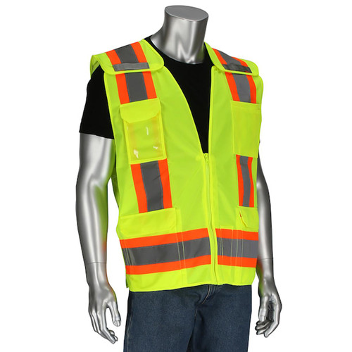 PIP (1-Vest) Hi-Visibility Class 2 Vest, 12 Pockets 302-0505-LY/2X