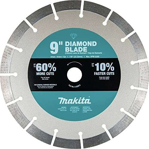 Makita E-02973, 9" Ultra-Premium Plus Diamond Blade, Segmented, General Purpose