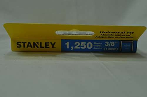 Stanley (1,250-Pack) 3/8 in. Steel Heavy Duty Staples