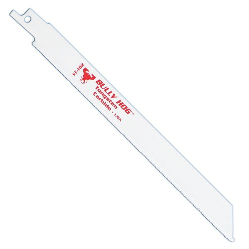 Stone Tools, Bully Hog, 1 pack/2 blades, 8" Straight Carbide Grit Reciprocating Blade (ST-102)