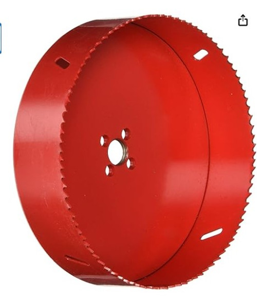 RUKO, 1 per box,  8-1/4" (210.0 mm) diameter by 1-3/4 high, High Speed Steel Bi-Metal Hole Saw, red, (106200) RUKO, 1 per box,  8-1/4" (210.0 mm) diameter by 1-3/4 high, High Speed Steel Bi-Metal Hole Saw, red, (106200)