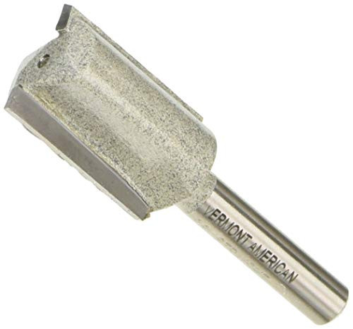 Vermont American 23108 5/8-by-1-Inch Carbide Tipped Straight Router Bit, 2-Flute 1/4-Inch Shank