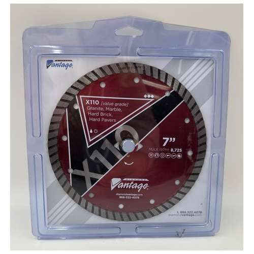 Diamond Vantage (1 per pack) X110 Hard Material, Turbo Rim Blade (0709UDZBX1-1)