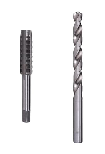 Century Drill & Tool (2 pc.) 10.0 x 1.00 Metric Plug Tap and Letter S Drill Combo Pack, High Carbon Alloy, Precision Cut thread, Steel (97529)