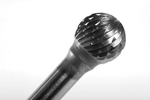 Champion USD3 D/C Contractor Series Bright Finish Burs Solid Carbide Ball Shape 3/8-Inch Cutter Diameter