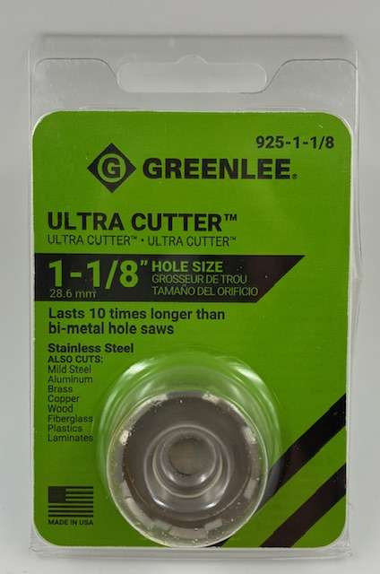 Greenlee - 925-1-1/8 Ultra Hole Cutter, HSS 1.125"
