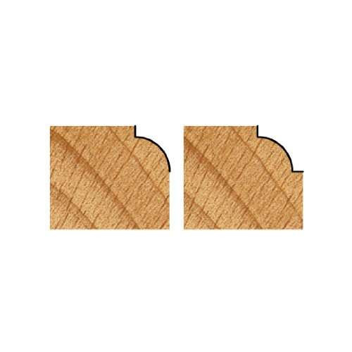 CMT 83803 Contractor Roundover & Beading Bit, 7/8-inch Diameter, 3/16-inch Radius, 1/4-inch Shank