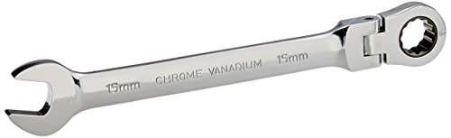 MintCraft Pro FPG15MM 15mm Flexible Ratchet Wrench, Large, Silver