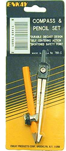 Enkay 768-C Compass & Pencil, carded