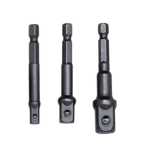 Rack-A-Tiers 70325 Impact Driver Socket Adapter Set 1/4,3/8,1/2x2.5"