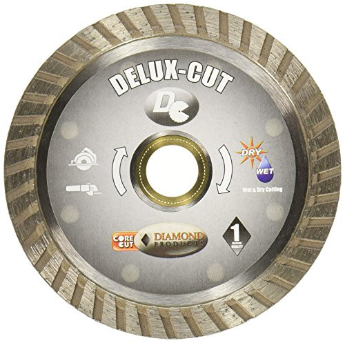 Diamond Products Core Cut 21124 4-Inch by 0.080 by 7/8-Inch Delux Cut Turbo Blade