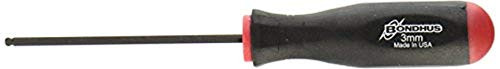 Bondhus 40656 3mm Ball End Tip Screwdriver w/ProGuard Finish, 83mm, multi, one size