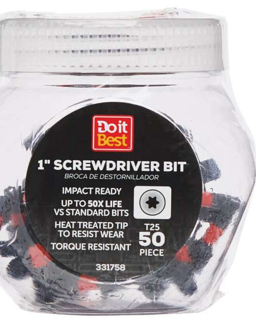 Do It Best ((50 pieces) 1" Screwdriver Bit 331758