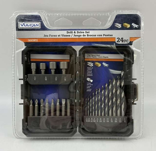 Vulcan 24-Piece High Speed Steel Drill & Drive Drill Bit Set, 5057872
