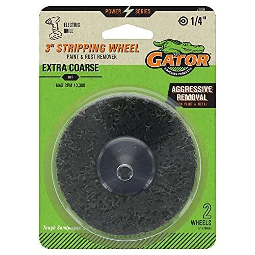 Gator 7006GA 3" Drill Mounted Stripping Wheel, Extra Course