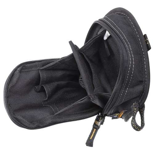 CLC Custom Leathercraft 1504 Multi-Purpose Carry-All Tool Pouch, 9-Pocket,Black,Small
