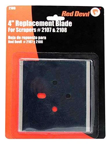 Red Devil 2109-0 4-Inch Double Edge Replacement Blade for Scrapers # 2107 & 2108