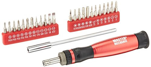 Master Mechanic 167512, 26 Piece, Ratcheting, Precision, Screwdriver Set