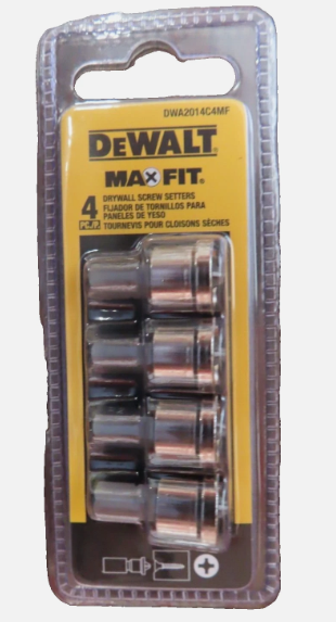 DeWalt (4 PACK) Max Fit Phillips 1 in. L Drywall Screw Setter Steel  #DWA2014C4MF