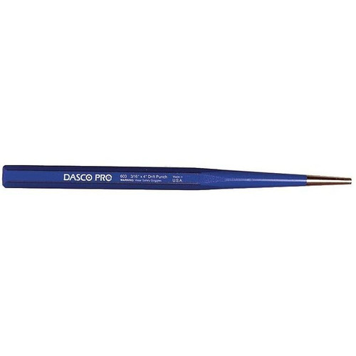 DASCO PRO 3/16 x 9 Inch Center Punch, Metal Punch, Made in the USA, VN76030 603-0