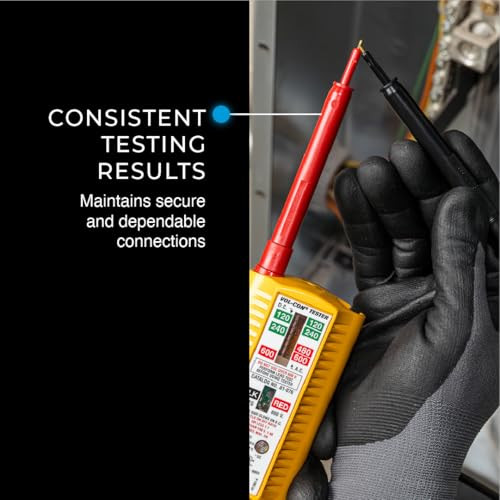 Ideal Electrical 61-070 Volt Test Leads for 61-065 and 61-076 Voltage Testers, Black