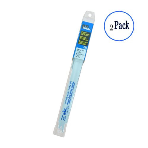 Ideal Industries 2-Blades 8"/10-14TPI Bi-metal Reciprocating Blade, Heavy-Duty, 36-086