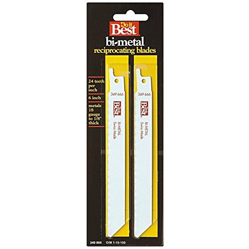 Do it Best Bi-Metal Reciprocating Blade, 24TPI 6"