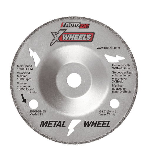 Rotozip Xw-met1 Metal Cutting 4"" X-wheel Roto Zip Xwheels Cbn Grit