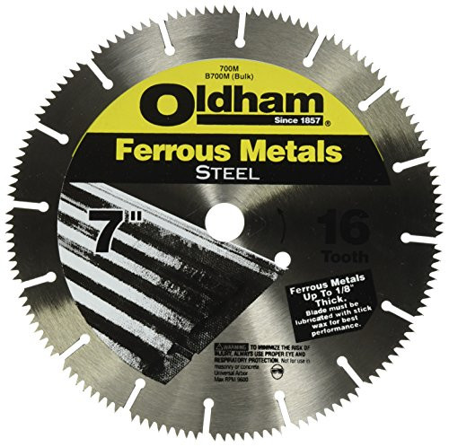 Oldham 700M 7-Inch 16T Steel Saw Blade for Ferrous Metals