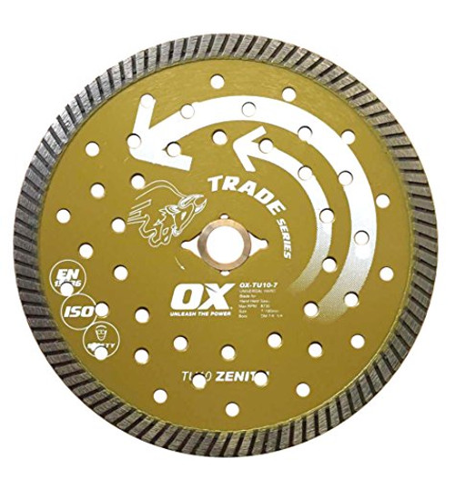 OX OX-TU10-7 Trade Universal 7-Inch Diamond Blade, DM-7/8-Inch-5/8-Inch bore