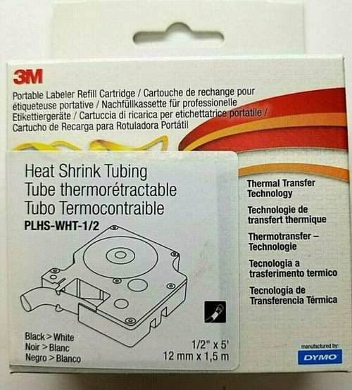 3M PLHS-WHT-1/2 Heat Shrink Tubing