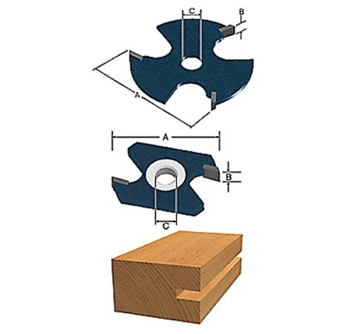 Bosch 85610MC 1-7/8 In. 3-Wing Slotting Cutter
