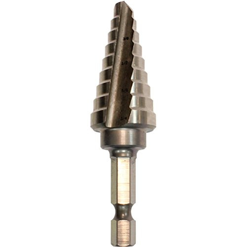Makita 711493-A High Speed Steel Step Drill Bit, 1/4-to-3/4-Inch