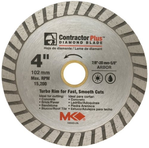M.K. Diamond 166998 4"" Dia Mk925d 5/8"" Round Diamond Blade
