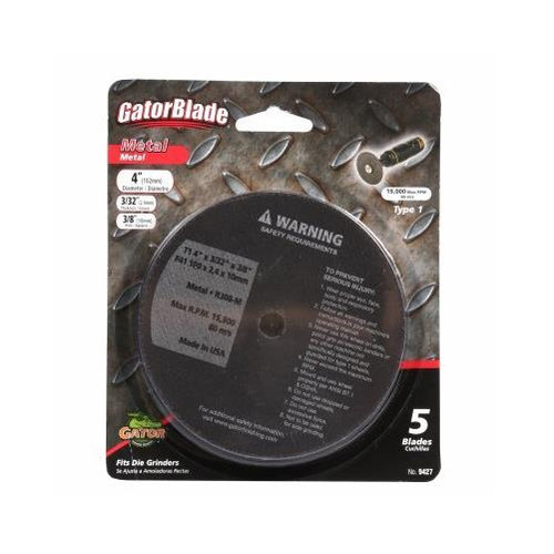 GatorBlade 9427 Metal Blade, 4-Inch x 3/32-Inch x 3/8-Inch, 5-Pack