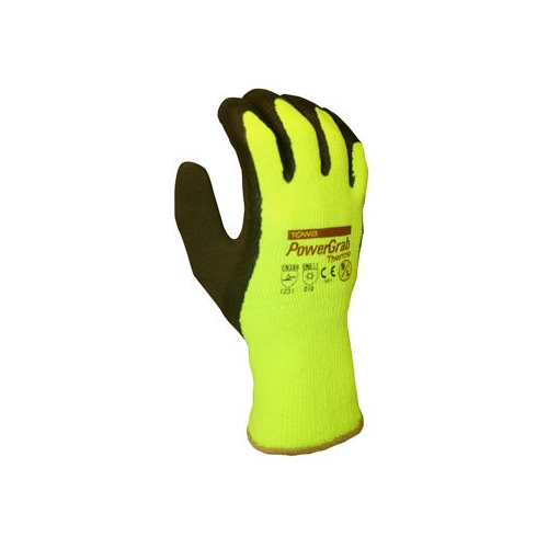 Towa Powergrab Thermo Hi-Vis Gloves Medium PG391-MD - ONE DOZEN