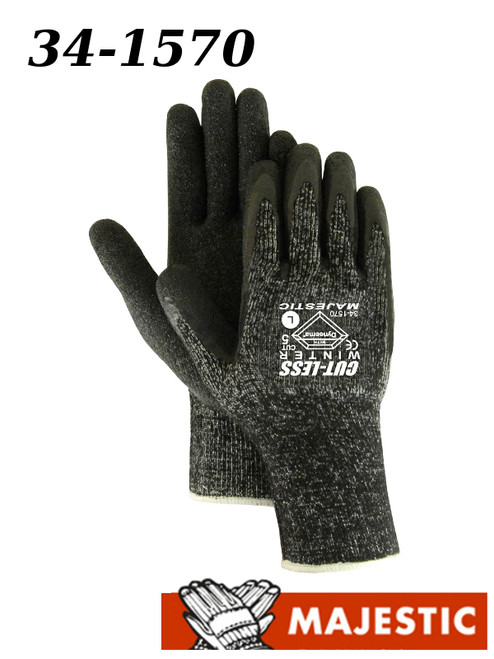 Cut-LESS ONE DOZEN PAIRS Dyneema Winter-Lined Cut Resistant Glove SMALL