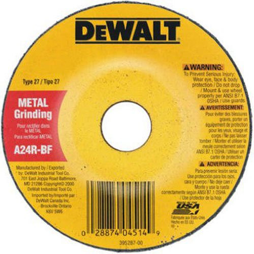 DEWALT DW4419 ral Purpose Metal Grinding Wheel, 4 X 1/4-Inch