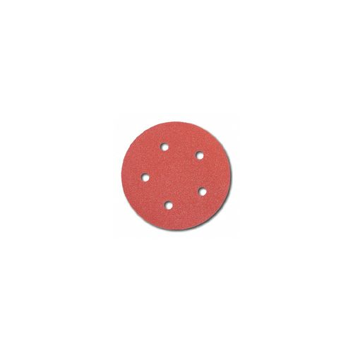 PORTER CABLE 735501225 5"" 120-Grit Hook and Loop 5-Hole Disc Sandpaper (25 Pack)