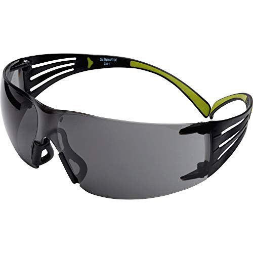 3M SF402AF SecureFit Protective Eyewear, Gray lens, Anti-fog coating