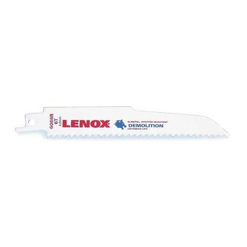 Lenox Tools 203706066R5 Demolition Reciprocating Saw Blade-6066R5 6 Teeth Per Inch, 6-Inch, 5-Pack