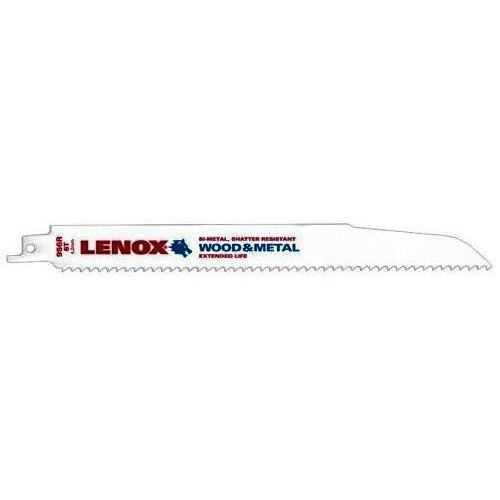 LENOX 956R 9"" 6TPI Wood & Metal Cutting Reciprocating Saw Blade - 1 Pack - Carded