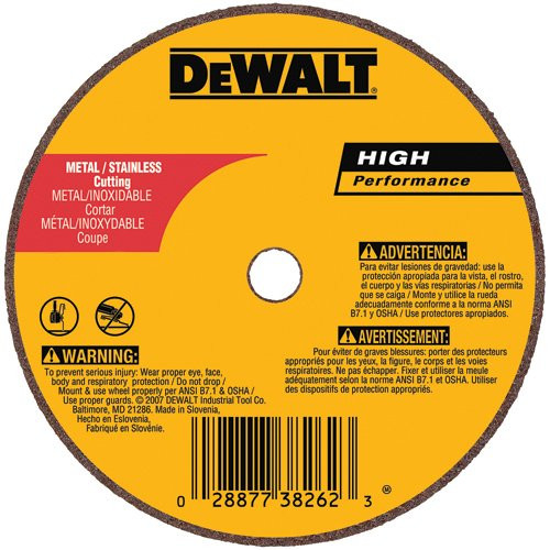 DEWALT DW8709 A24R Wheel, 3-Inch X 1/8-Inch X 3/8-Inch