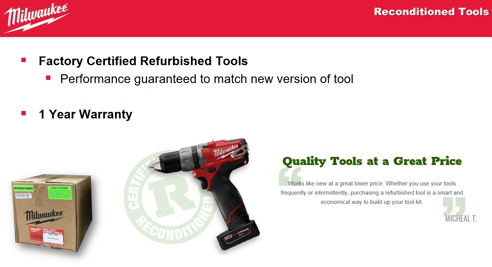 Refurbished milwaukee 2025 m18 tools