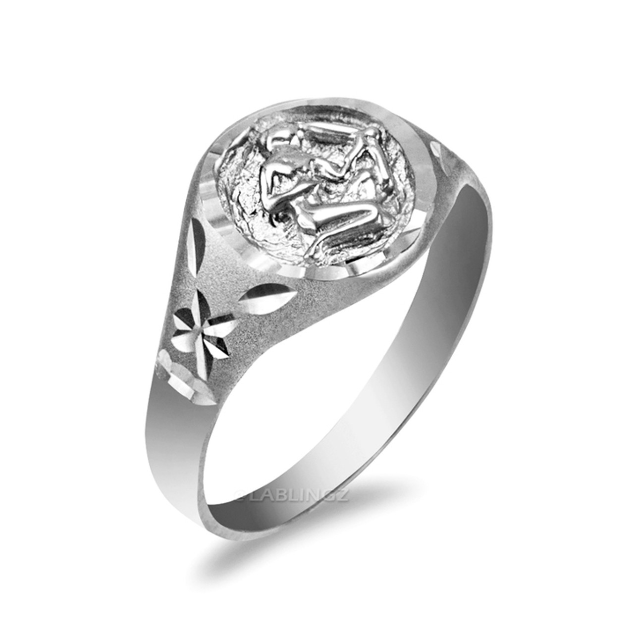 Sagittarius 925 Silver Zodiac Ring Sterling Silver Men 