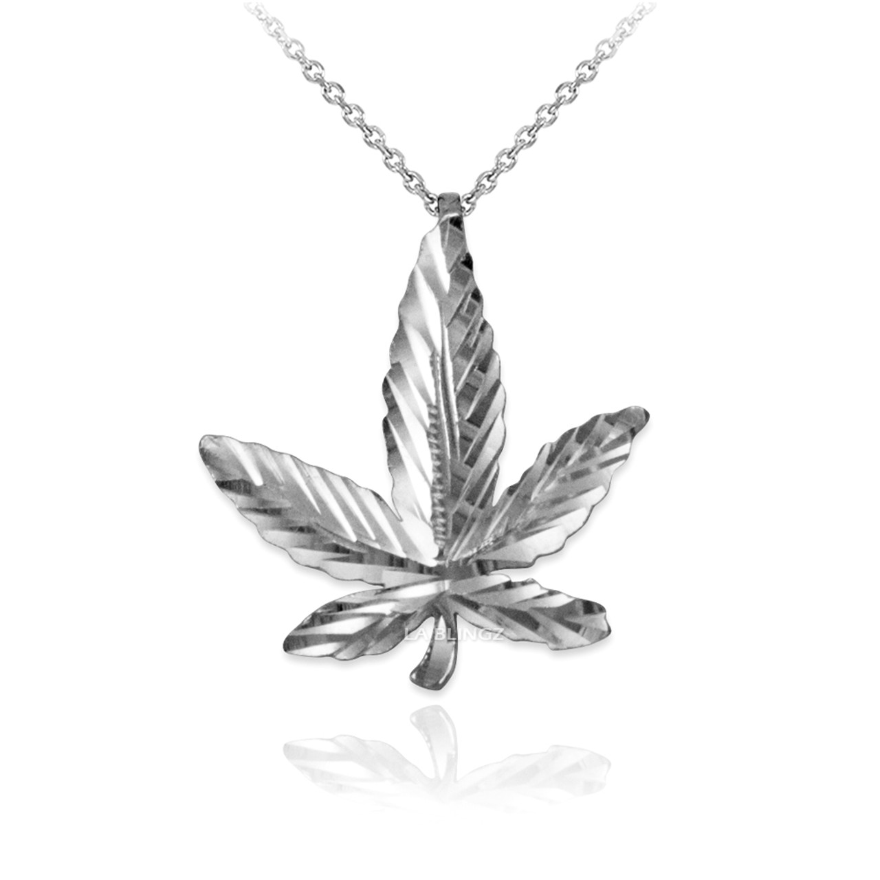 marijuana White gold chainファッション