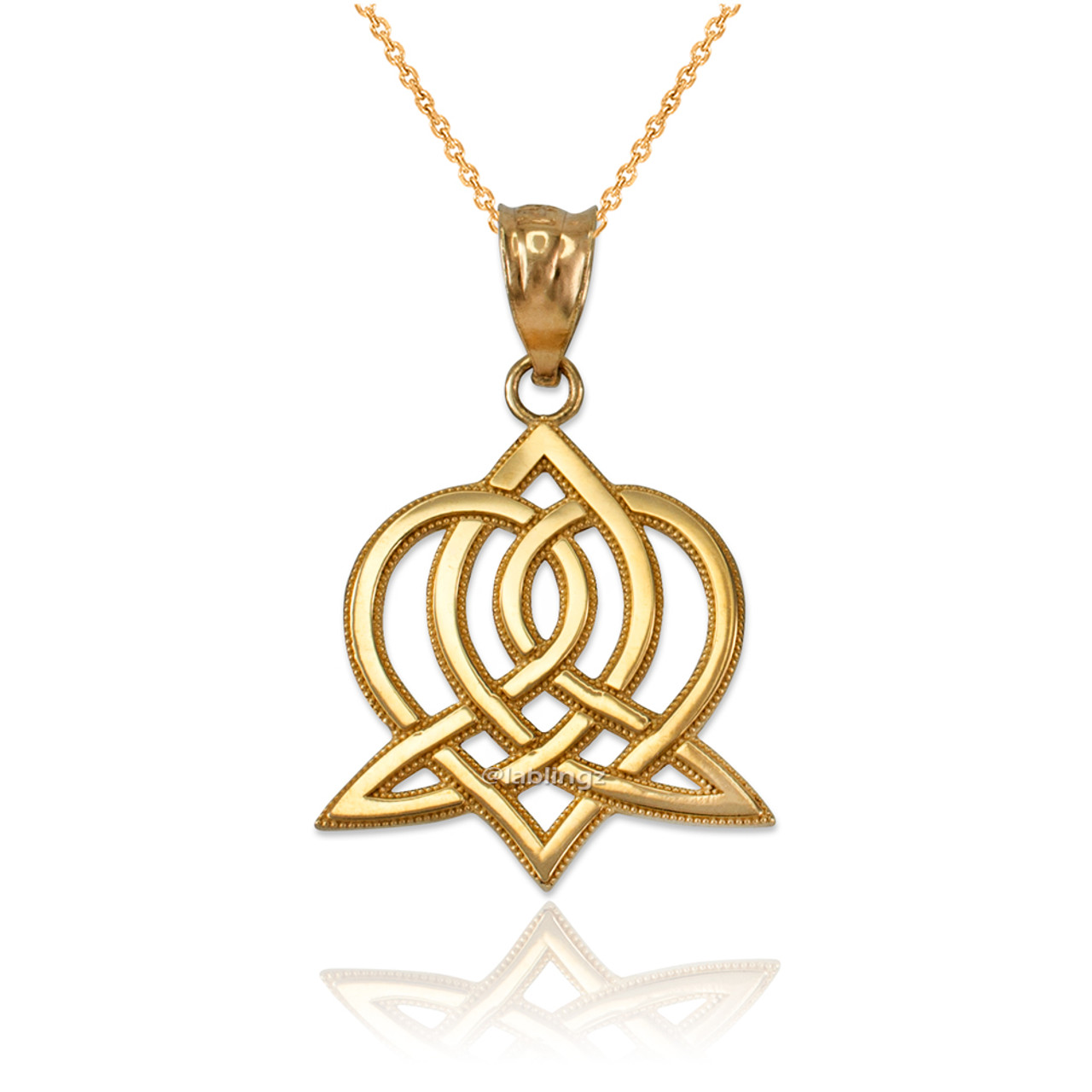 Buy Rose Gold Necklace Celtic Love Knot Symbol of Never Ending Love Online  at desertcartINDIA