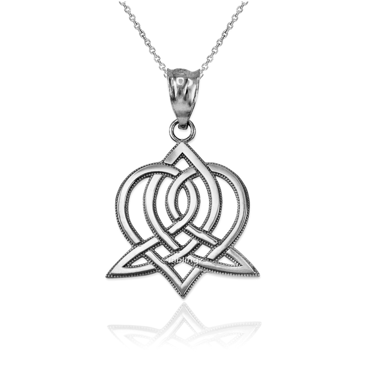 YL Celtic Knot Necklace 925 Sterling Silver Heart Infinity Pendant  Birthstones Trinity Love Knot Jewelry, Metal, Alexandrite : Amazon.co.uk:  Fashion